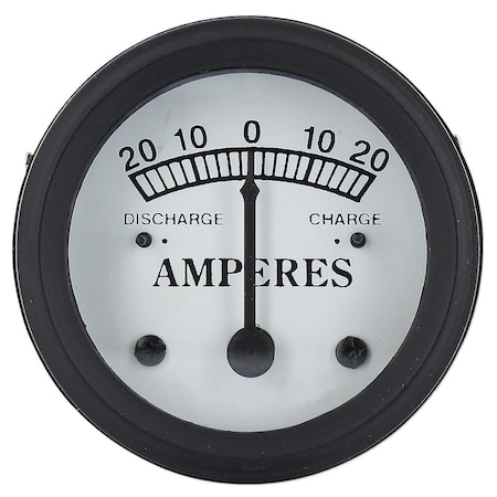 Aftermarket Ammeter Gauge (20-0-20) White Face Fits John Deere ANH AOS AWH BNH BW40 JDS408